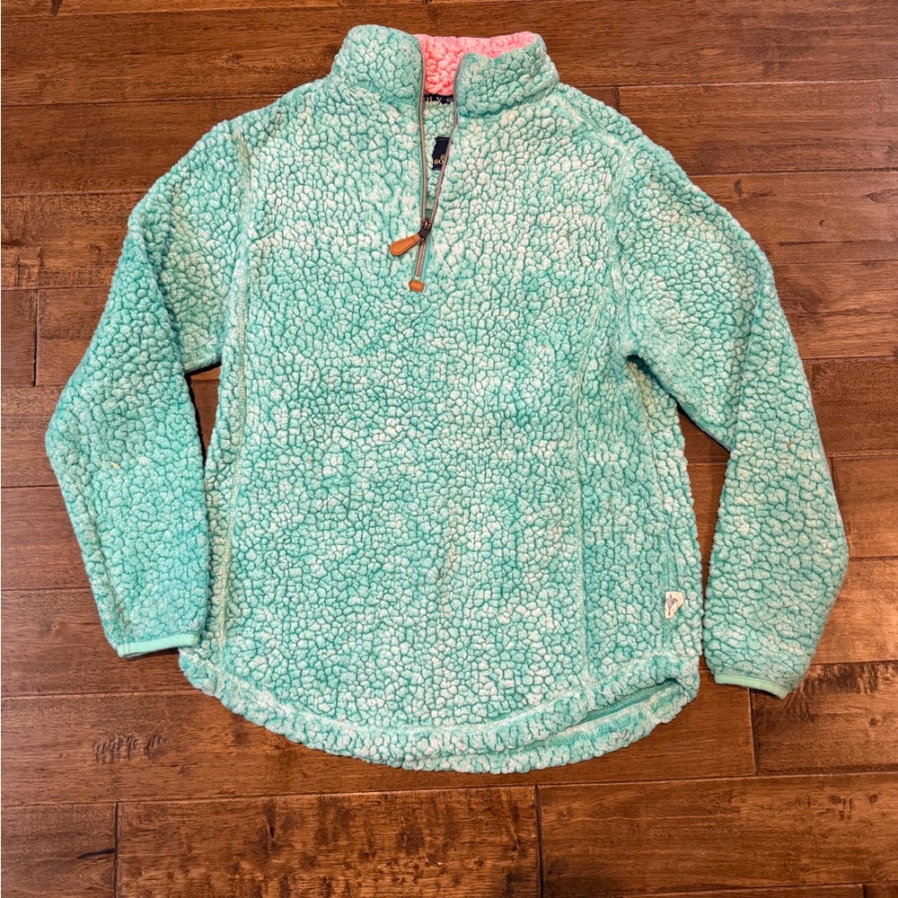 Simply Southern Aqua Sherpa Pullover